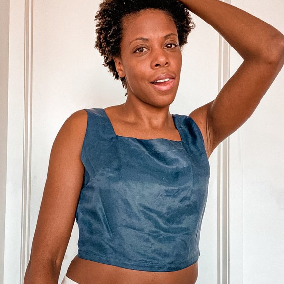 Anthropologie// Sancia the Label Fidelia top in French - Picture 2 of 3